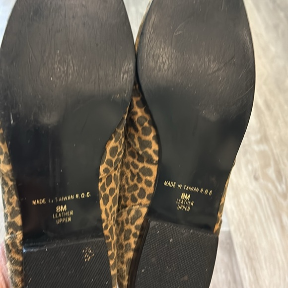 Leopard cute flats.. leather upper size 8 really in now !! - Picture 6 of 6